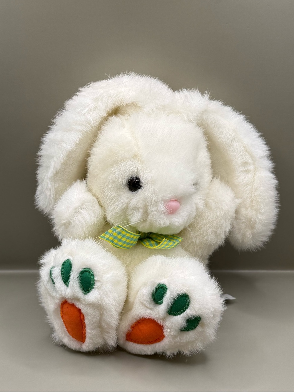 Vintage ChoSun Toys R Us Bunny Plush Stuffed Animal Carrot Feet